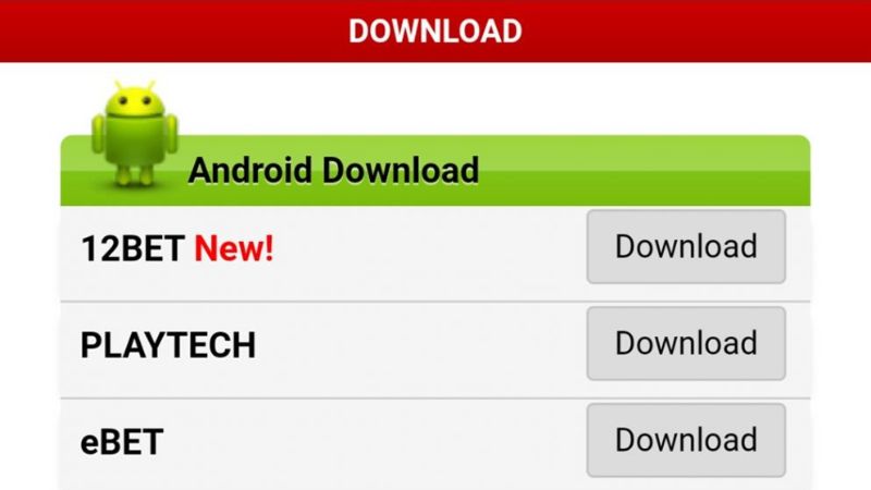 Hướng dẫn Tải App 12bet cho điện thoại hệ điều hành Android